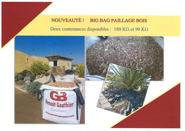 Photo de la news NOUVEAUTE BIG BAG Paillage Bois !