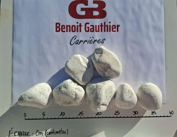 Image du produit Galets blancs carrare 60-100 